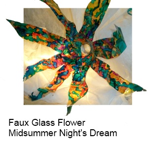 Faux Glass Flower